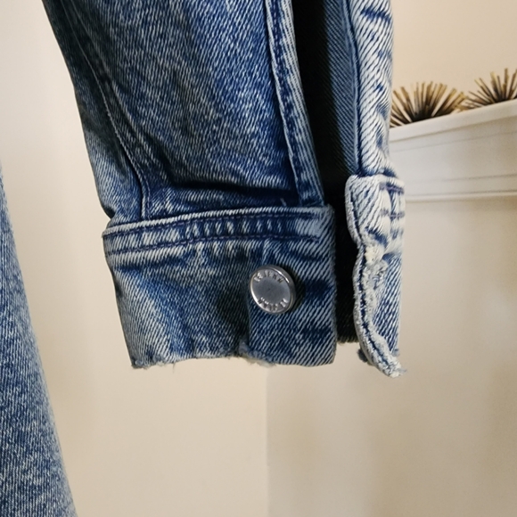 🔥Le Jean Eliza Denim Asymmetrical Hem Shirtdress - Picture 10 of 16